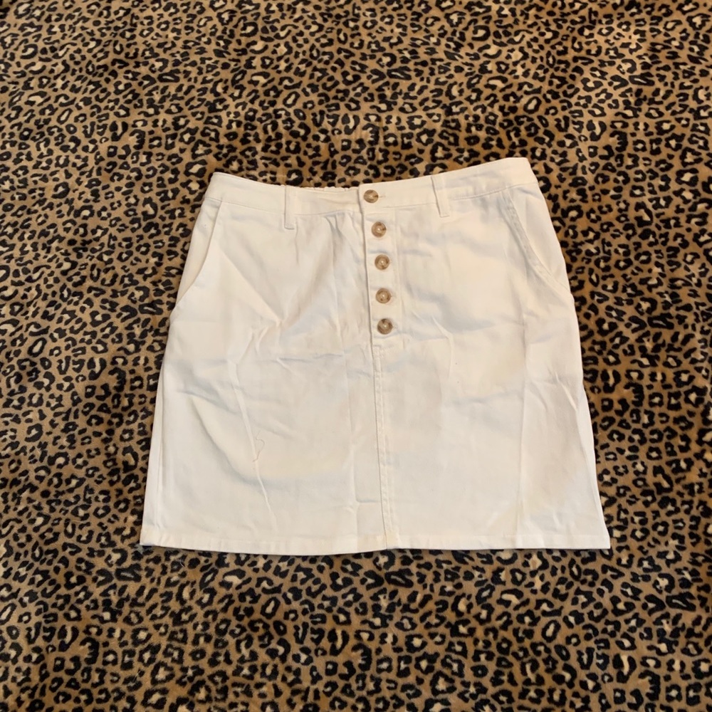 Target White Jean Skirt
